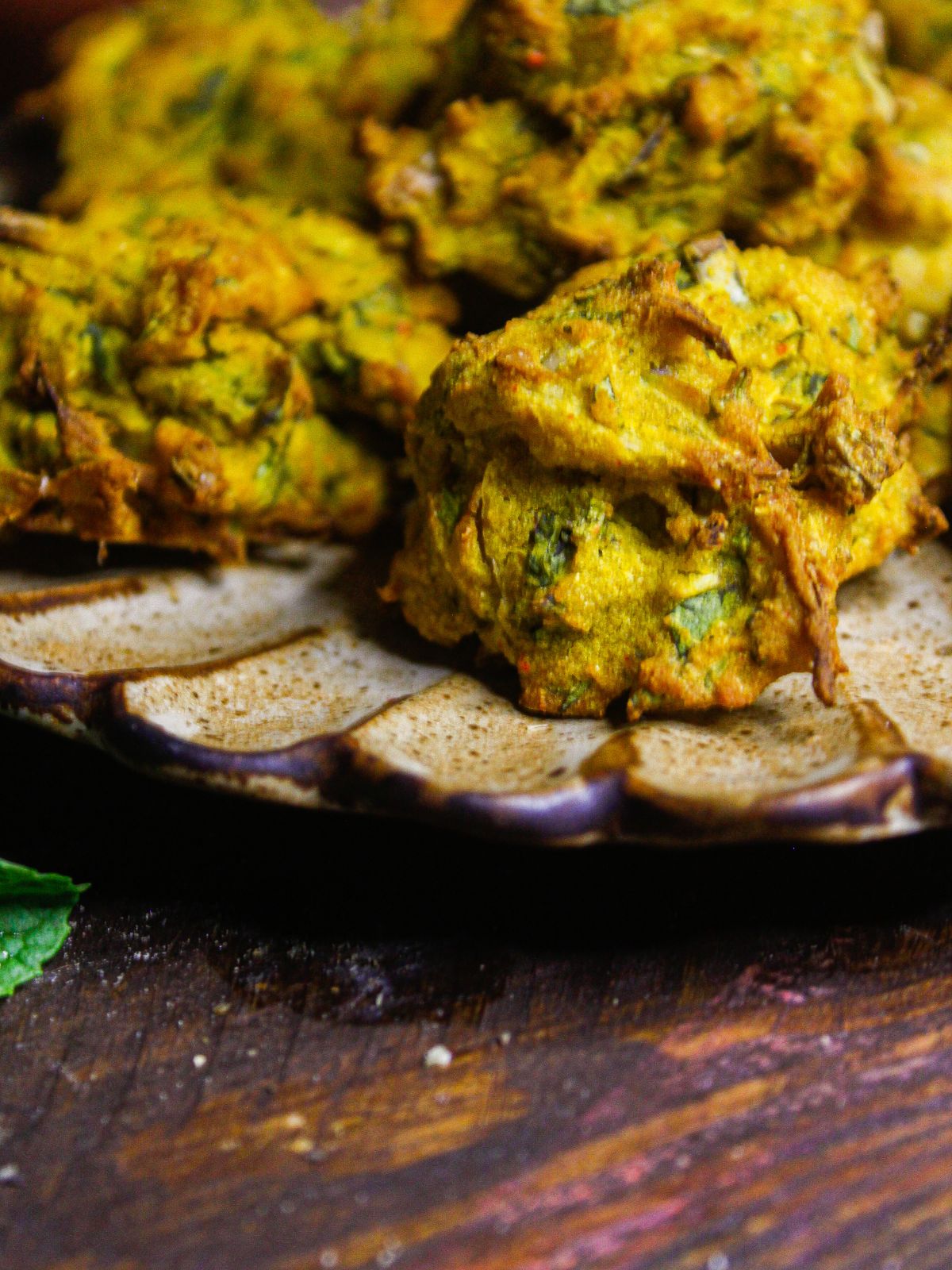 Zoom in iimage of Air Fried Lentil Fritters with Tamarind Chutney