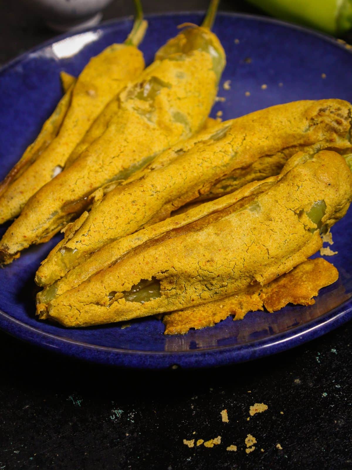 Zoom in image of Air Fried Mirchi Bhajjis with Tangy Surprise