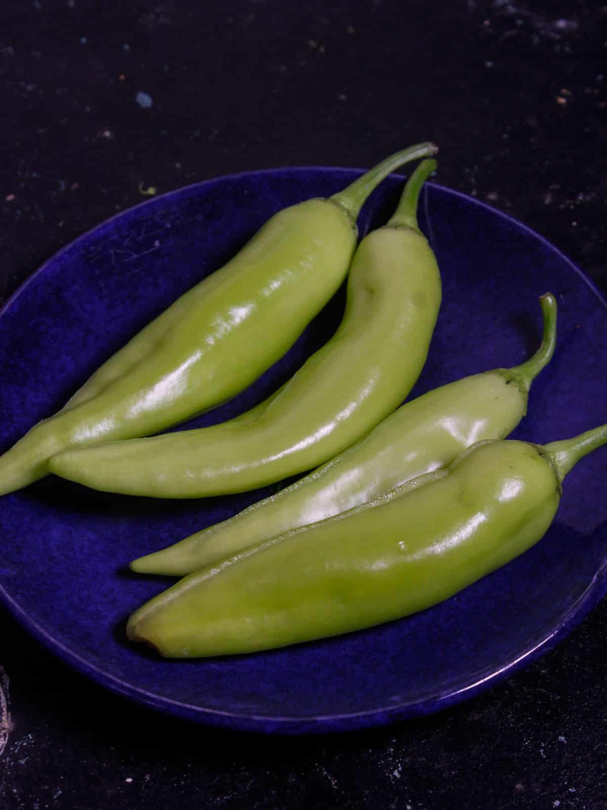 Slit chilies from the center 