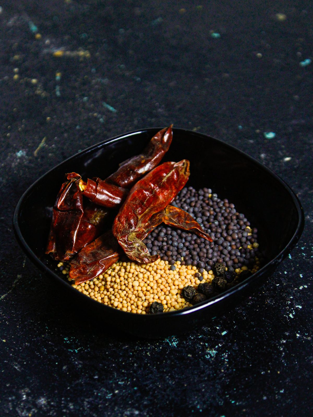 Add all the ingredients for mustard paste into a bowl