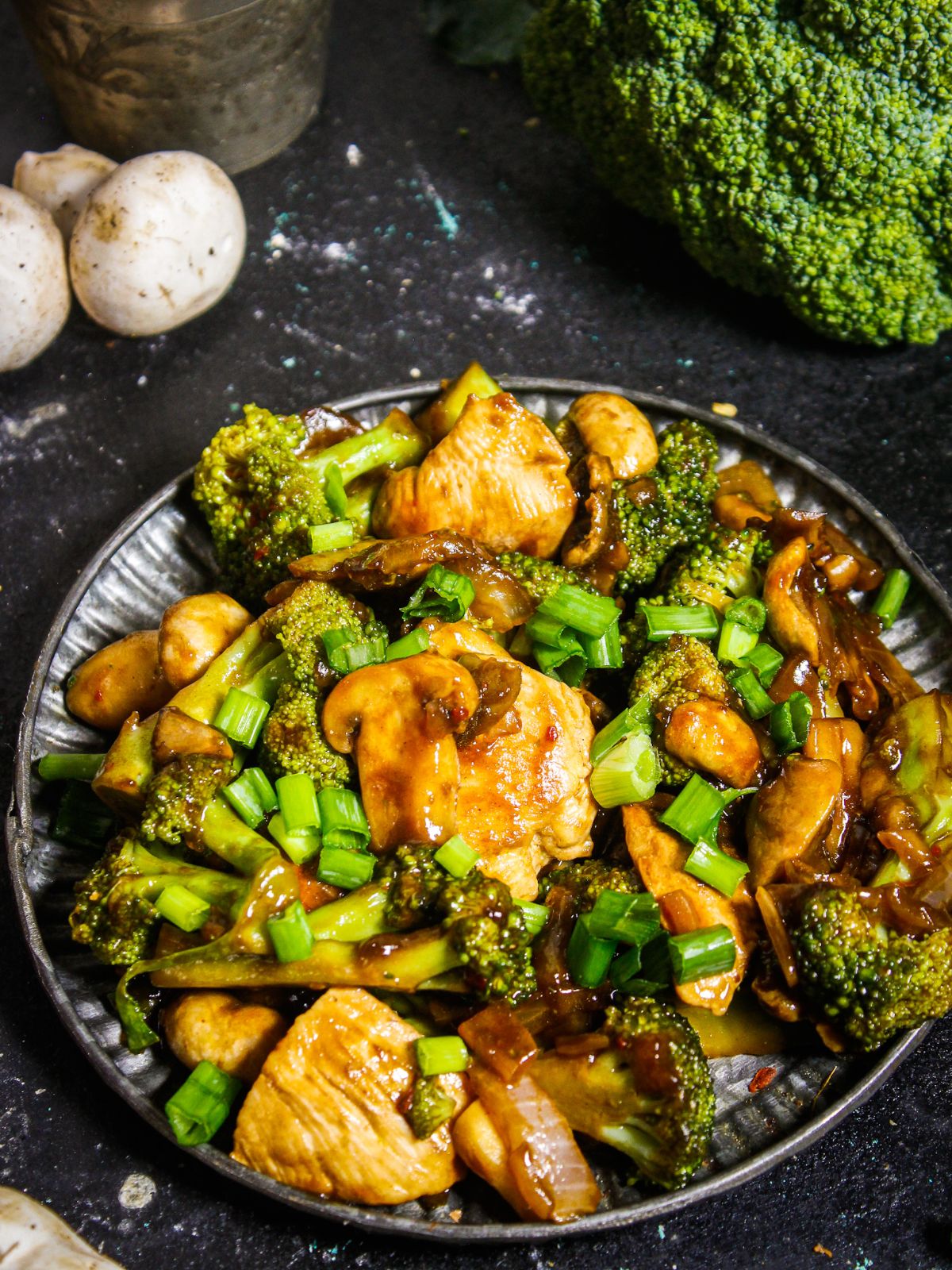Chicken Broccoli Stir Fry served with main course 