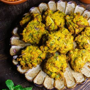 Featured Img of Air Fried Lentil Fritters with Tamarind Chutney