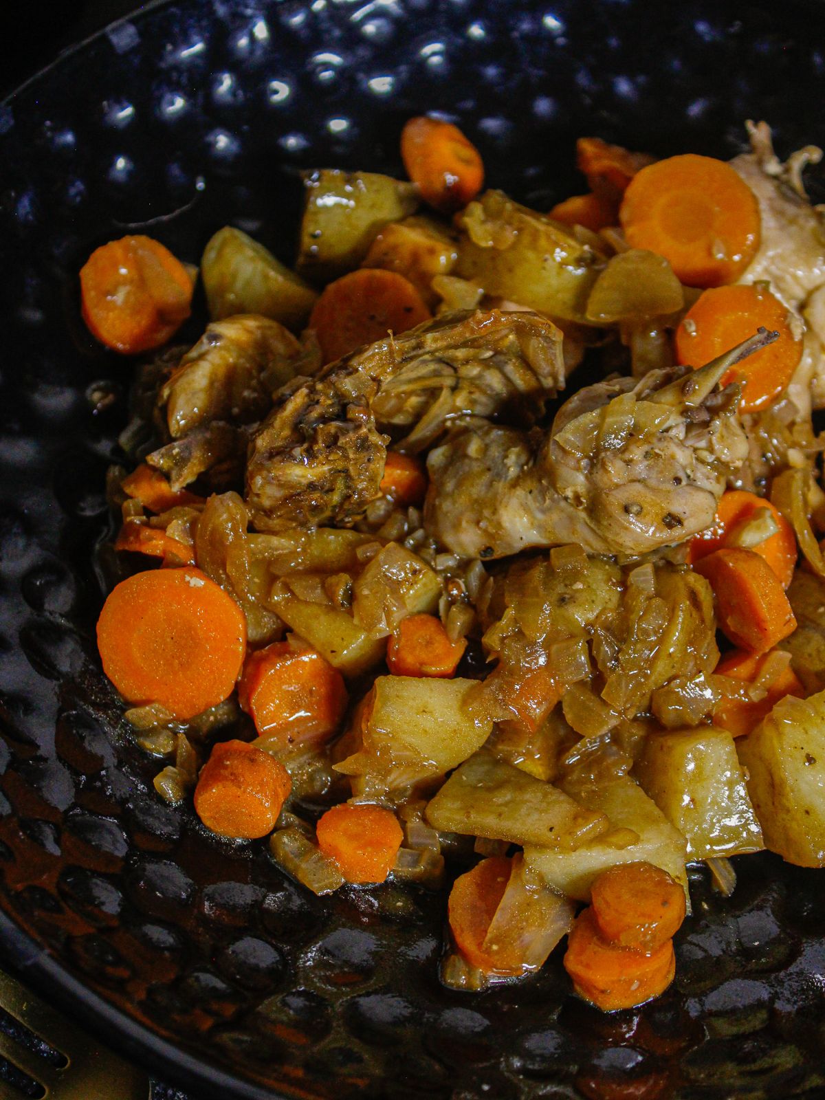 Side view image of Filipino Chicken Asado