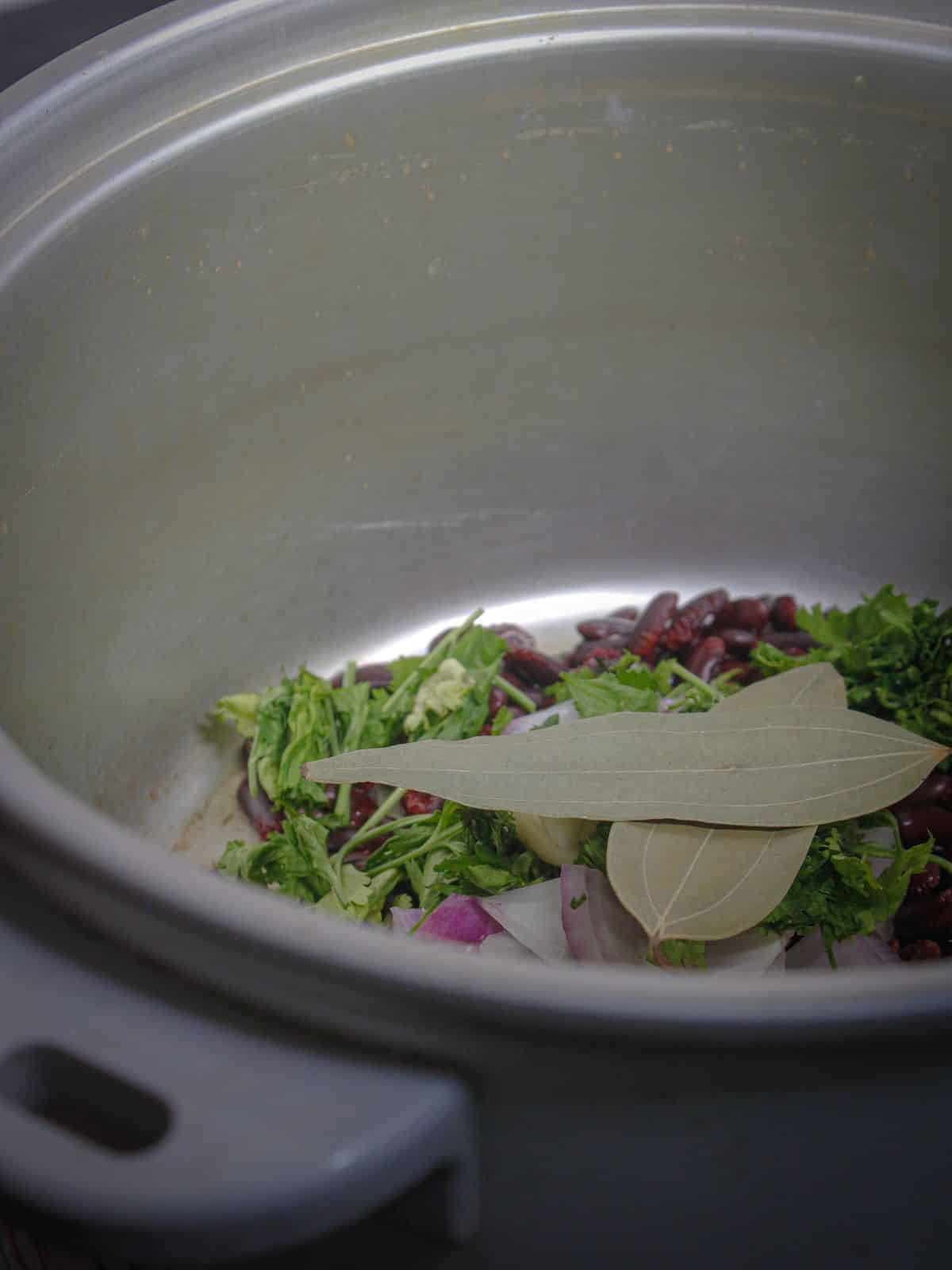 Add some bay leaf to the pot 