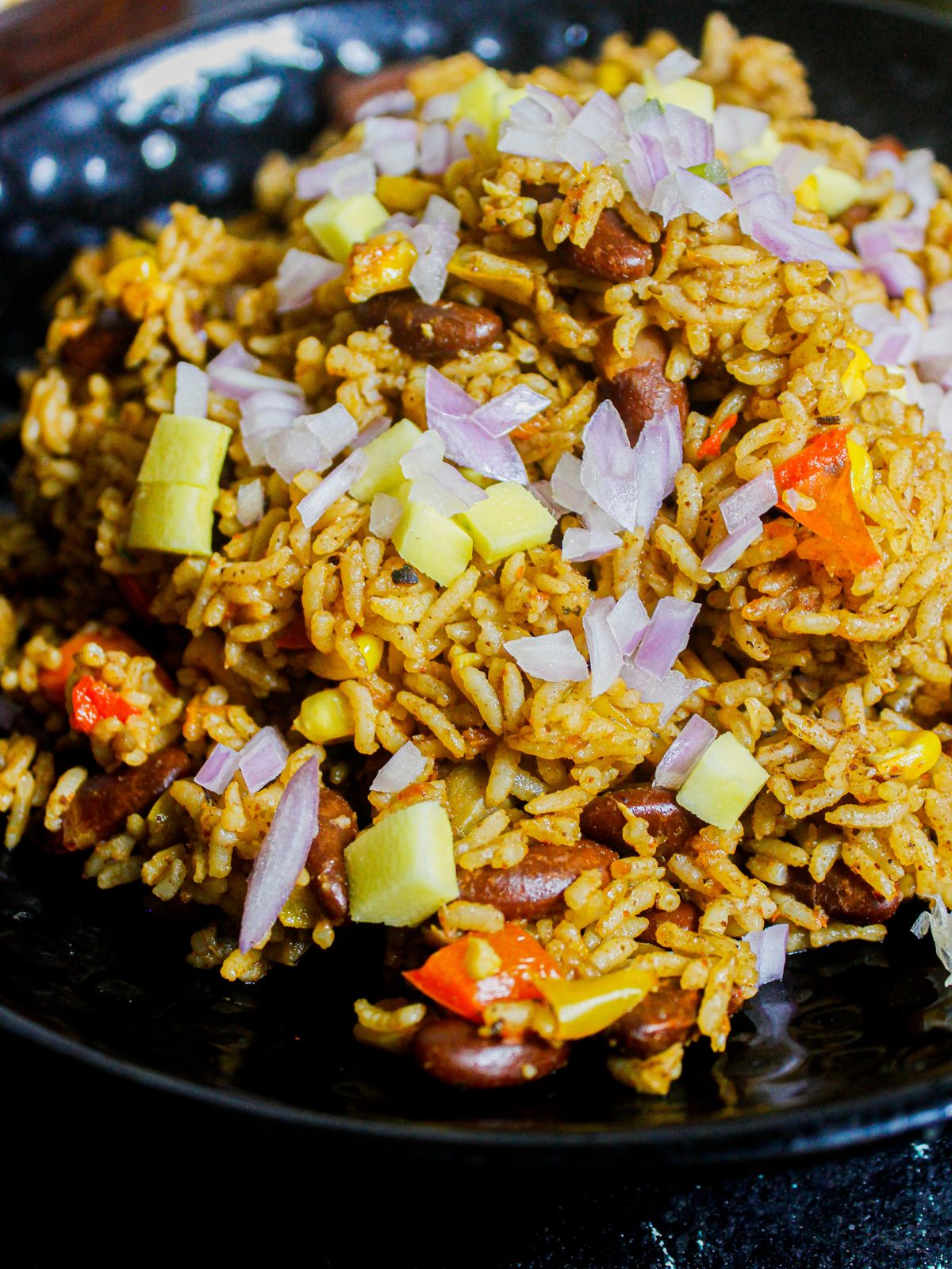 Top view image of Instant Pot Mexican Rice
