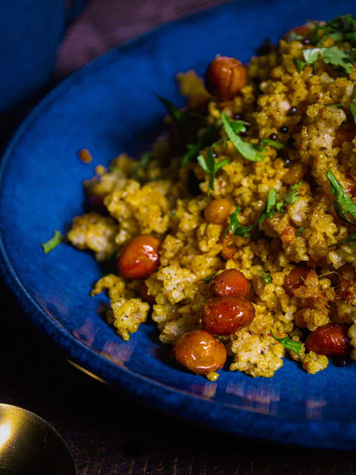 Side view image of Lemony Foxtail Millet Salad