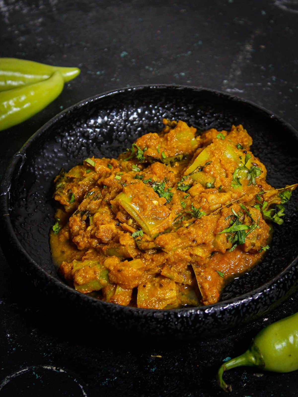 Spicy Mirchi Bhajji Curry