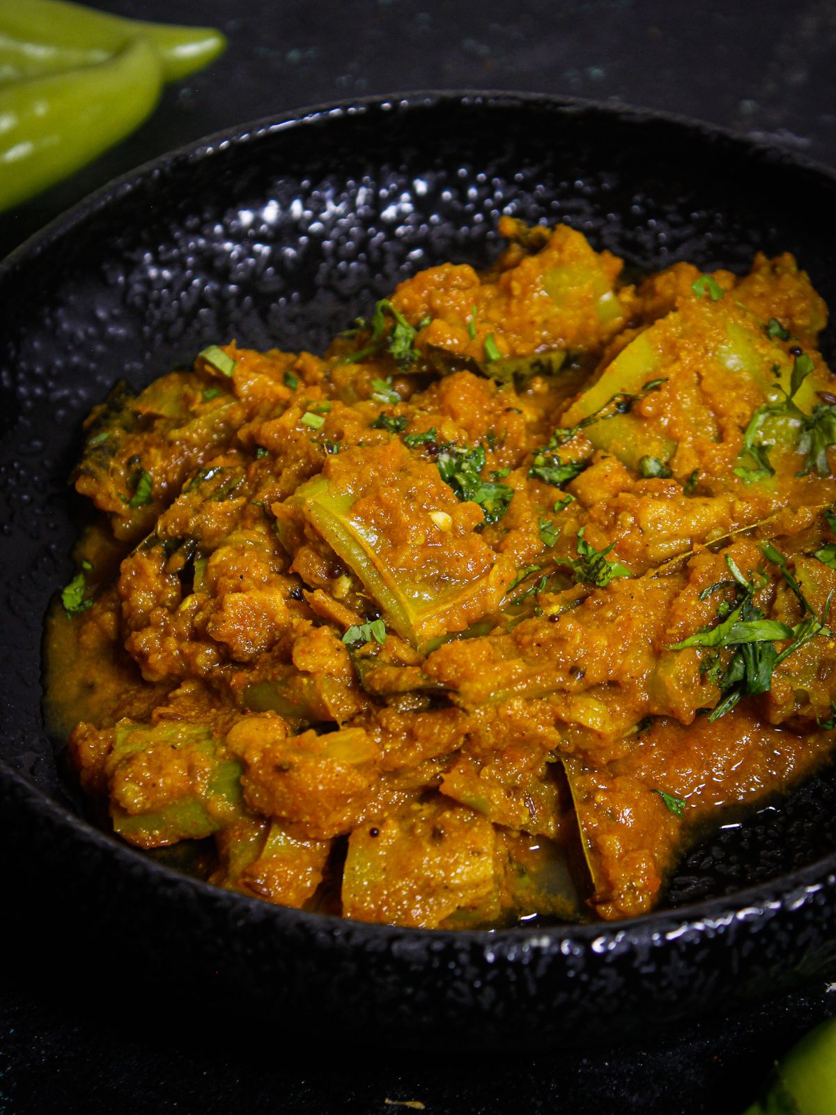 Delicious Mirchi Bhajji Curry