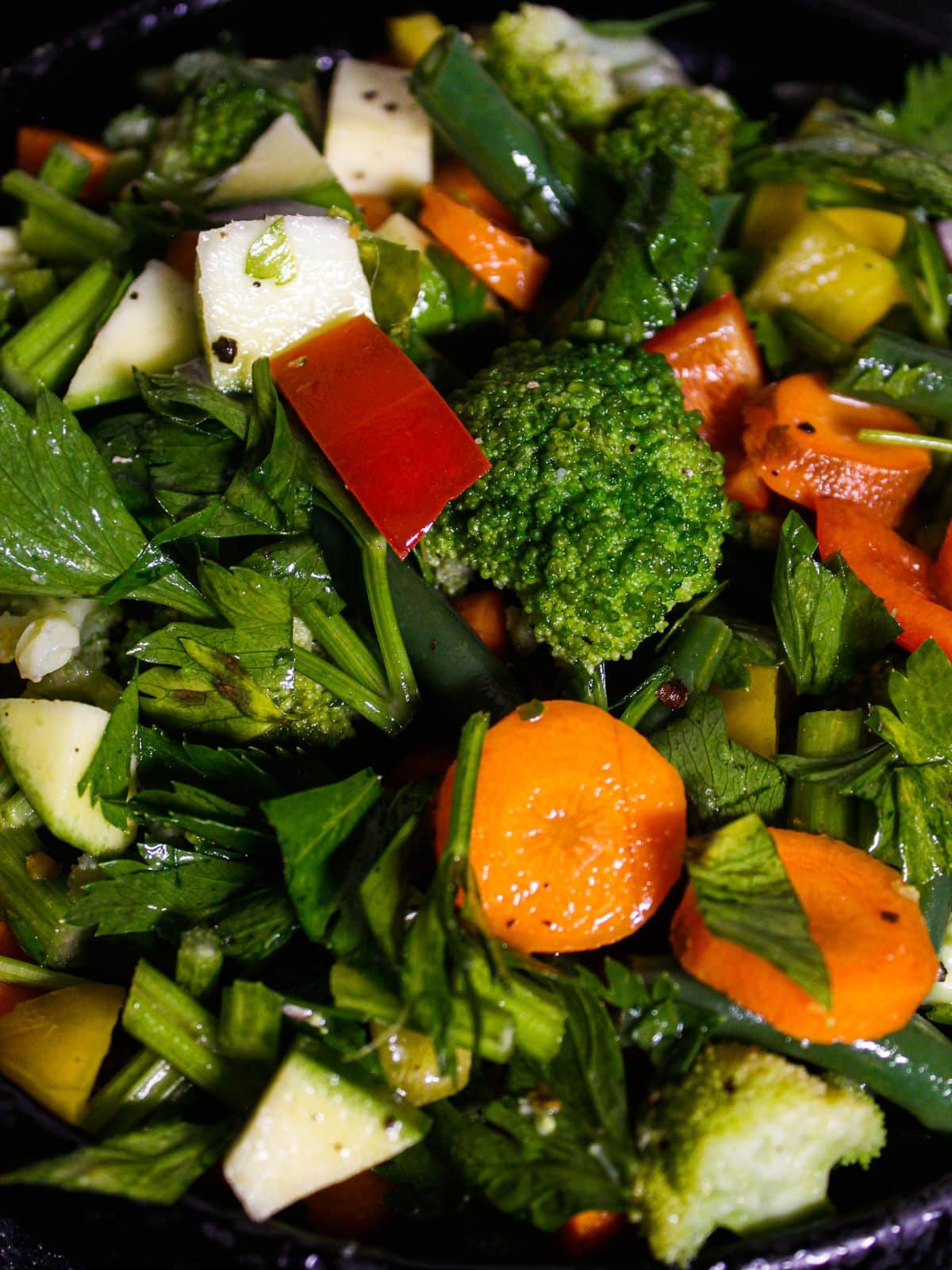 Super zoom in image of Summer Celery Salad