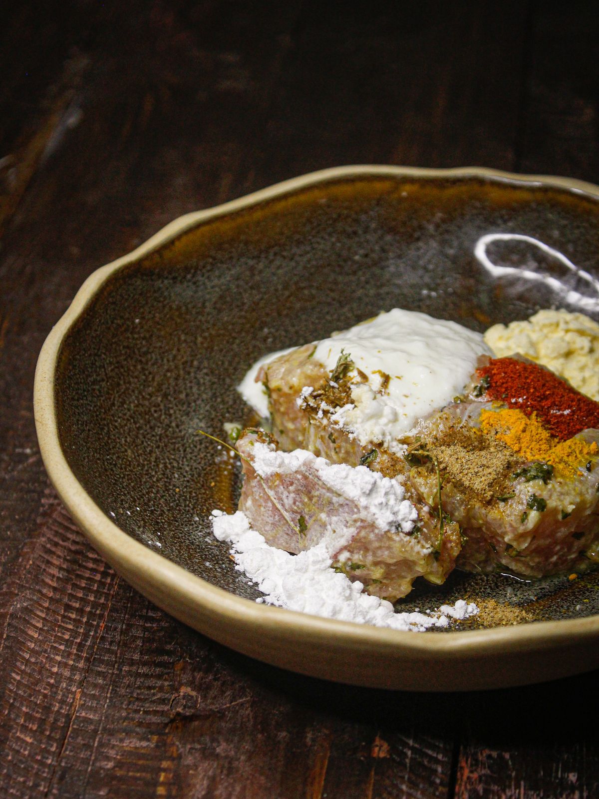 Add all the ingredients for second layer of marination into the same bowl