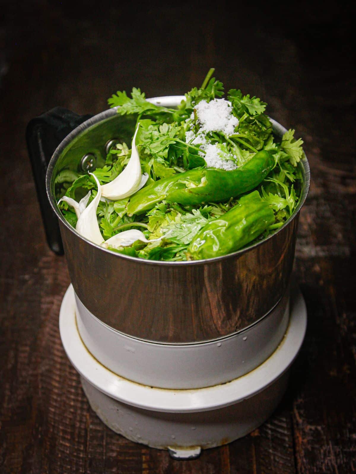 Take all the ingredients for the chutney into the blender 