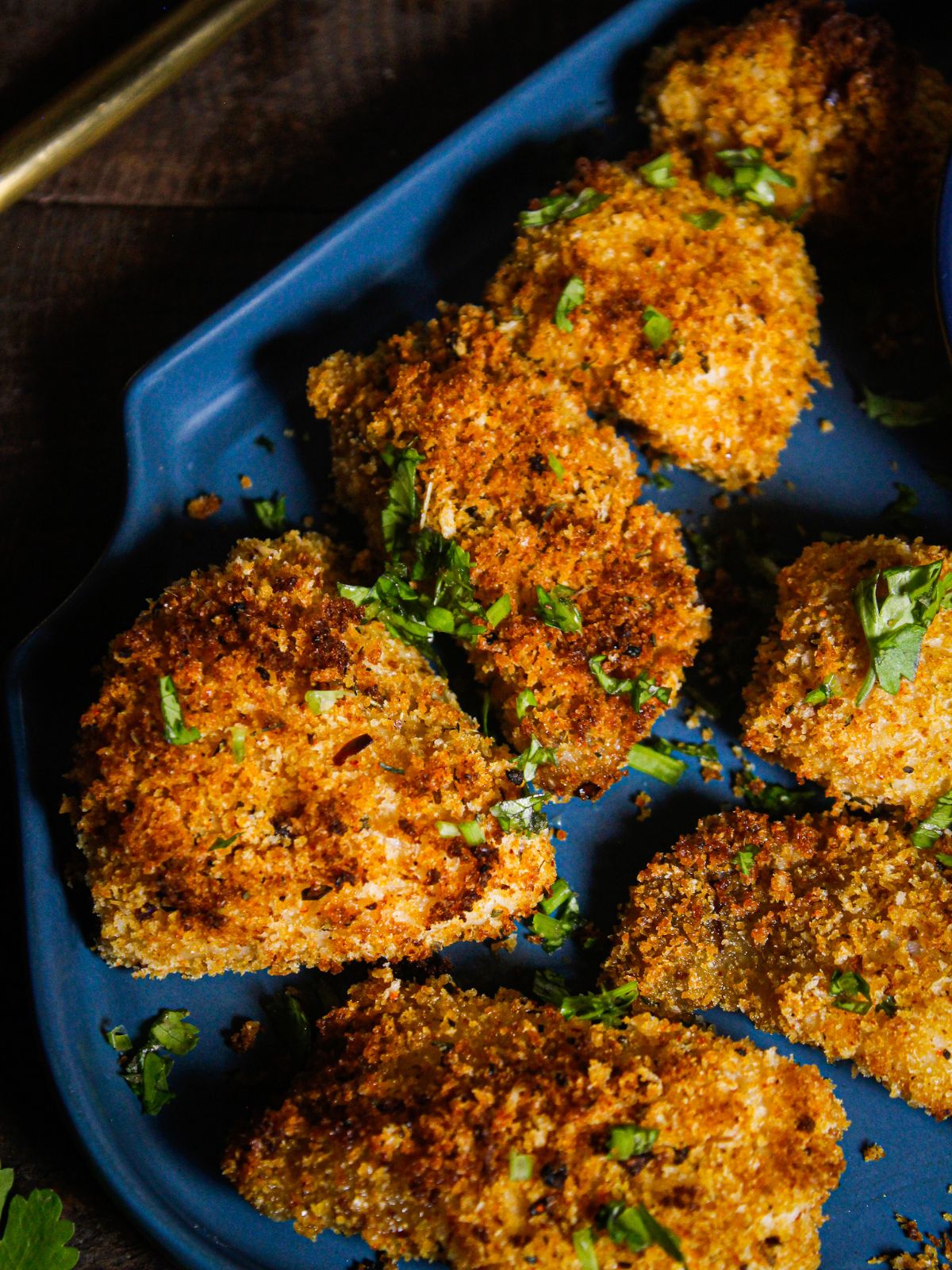 Crunchy Air Fried Crumbed Fish with Mayo Dip