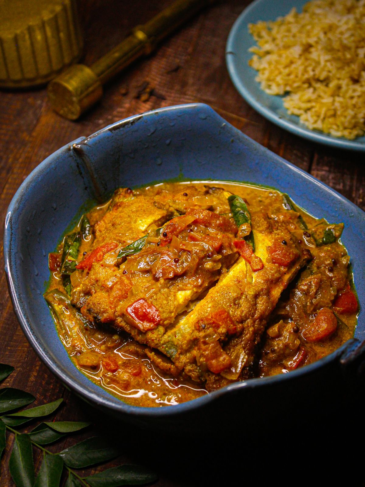 Enjoy Alleppey Style Fish Curry with Brown Rice