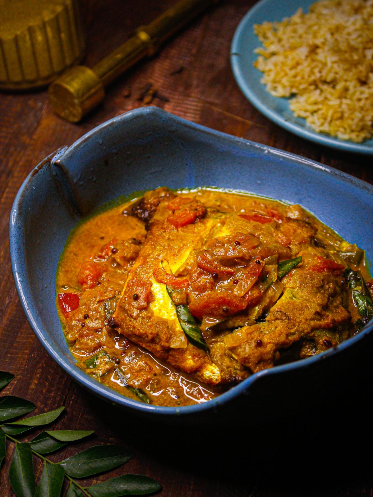 Yummy Alleppey Style Fish Curry with Brown Rice