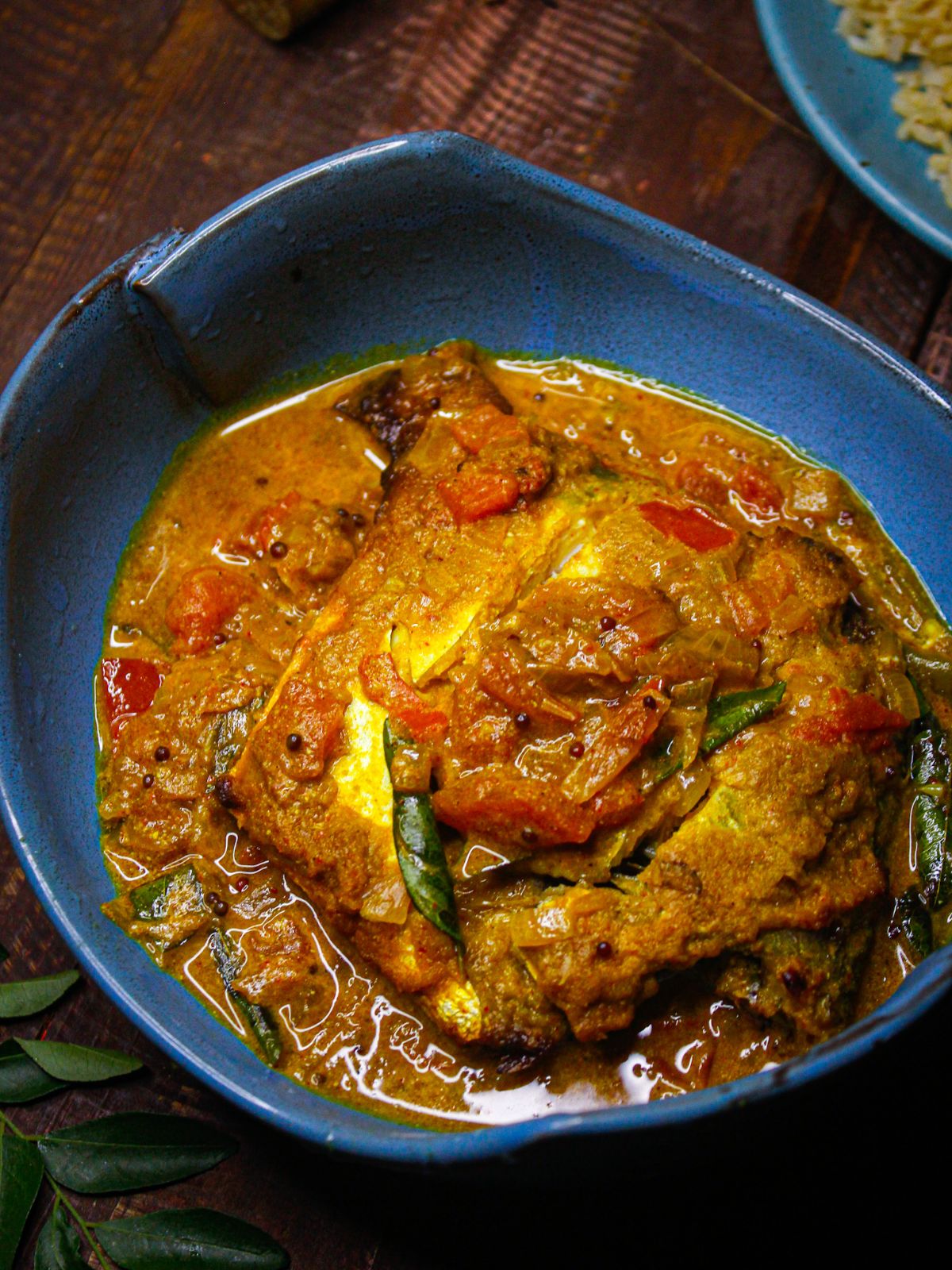 Spicy Alleppey Style Fish Curry with Brown Rice