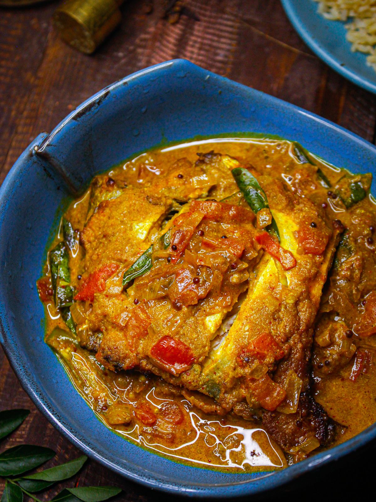 Zoom in image of Alleppey Style Fish Curry with Brown Rice