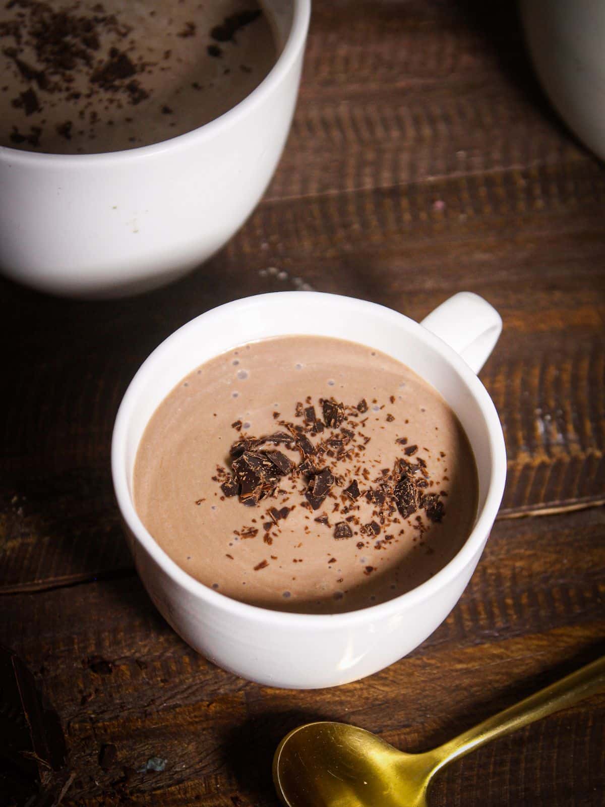 Top view image of Chocolate Tofu Pudding