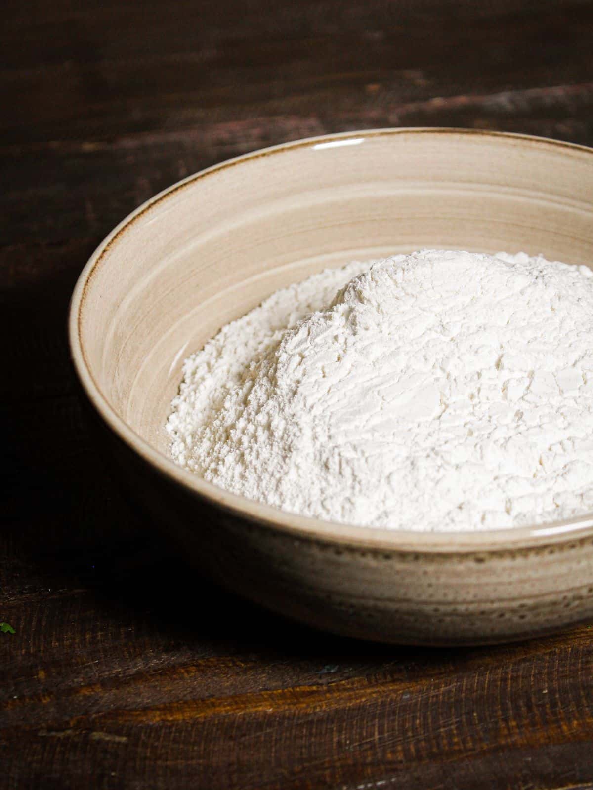 Take flour in a bowl 