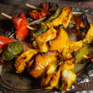 Featured Image of Air Fried Spicy Chicken Kebabs