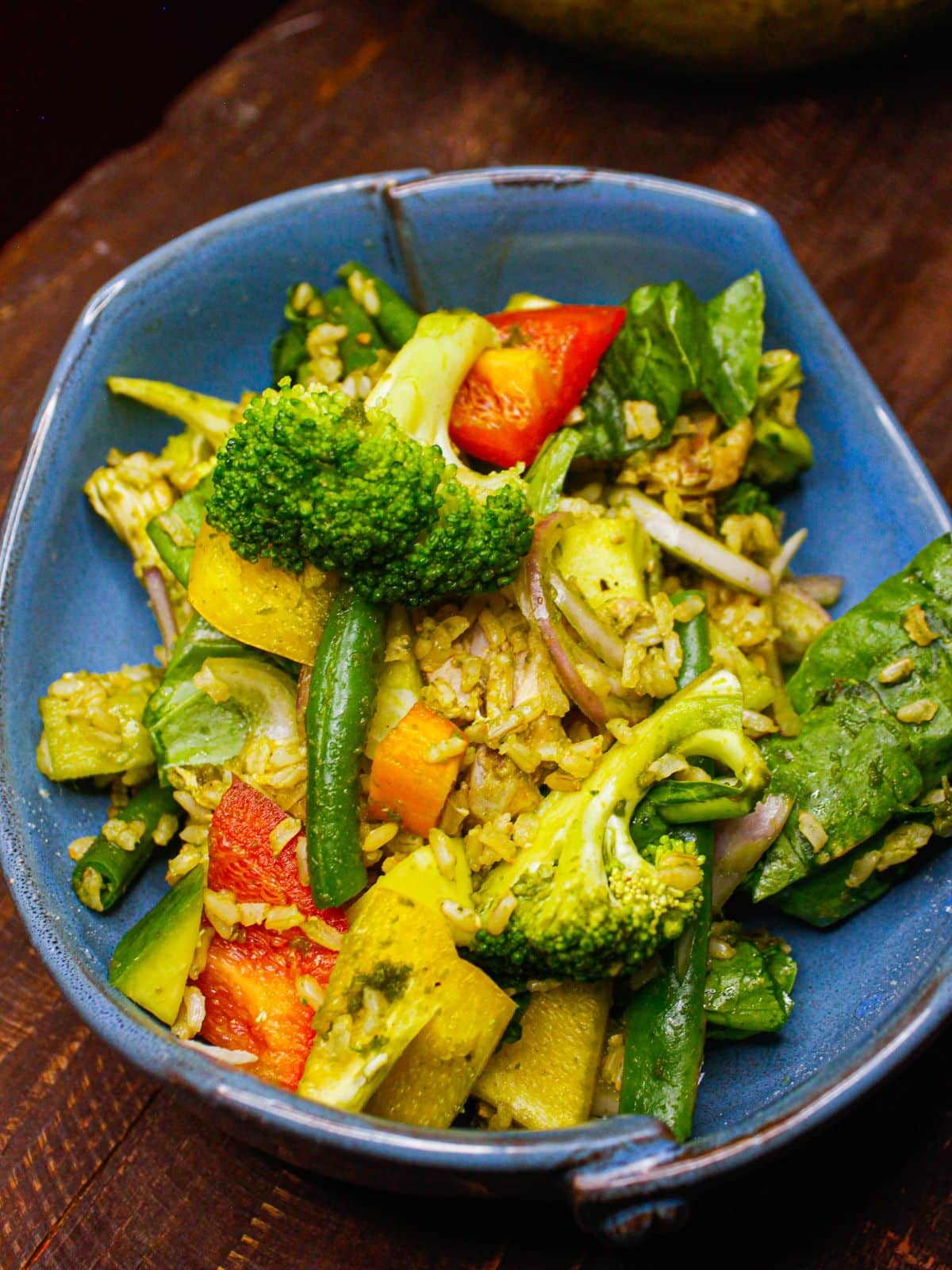 Yummy Indian Style Brown Rice Salad