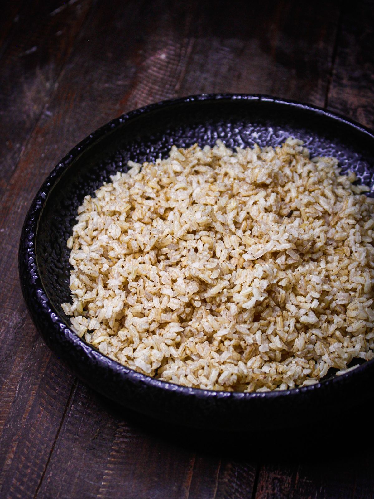 Transfer cooked rice into the bowl 