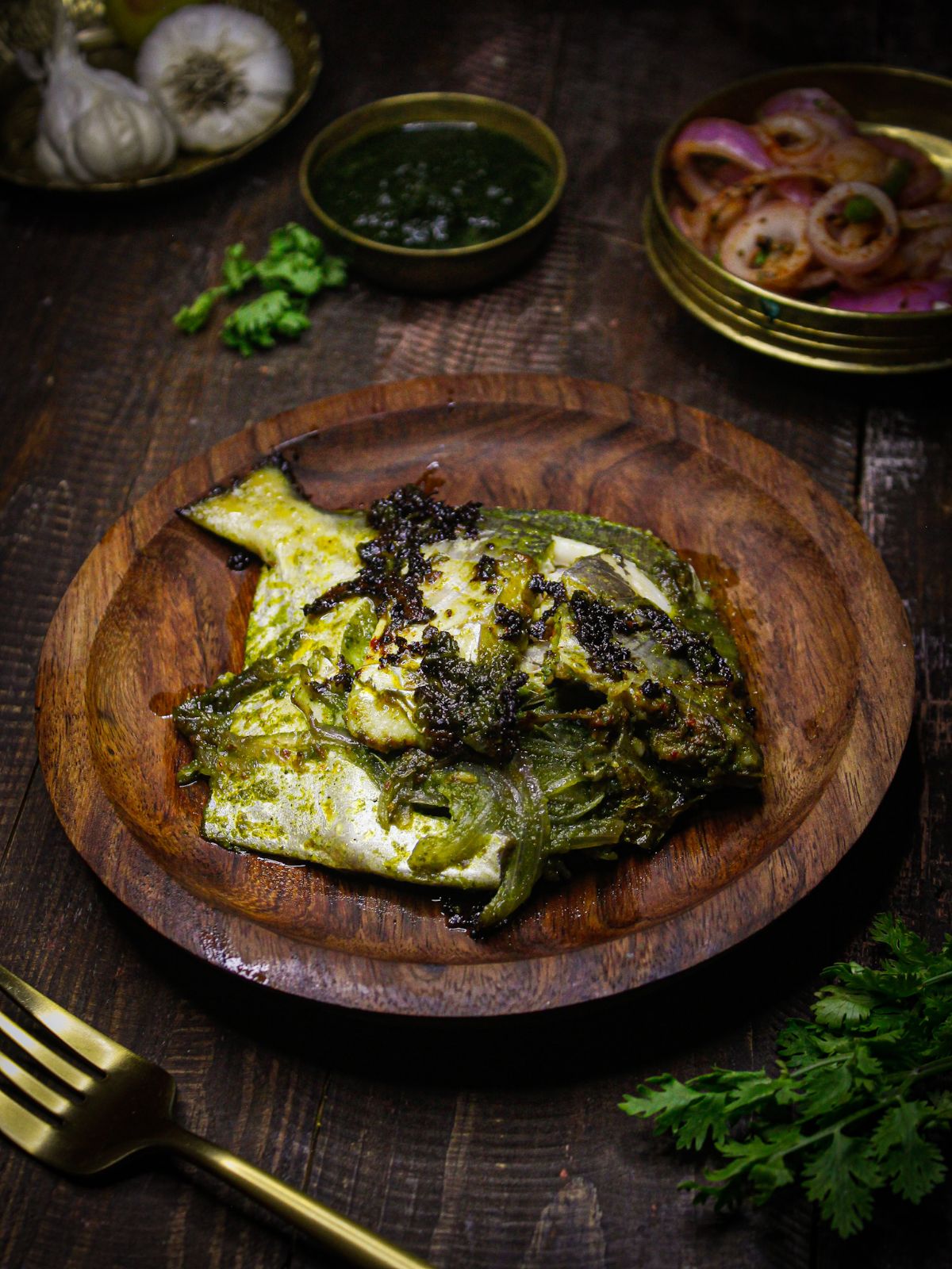 Delicious Tawa Pomfret Fry in Green Paste