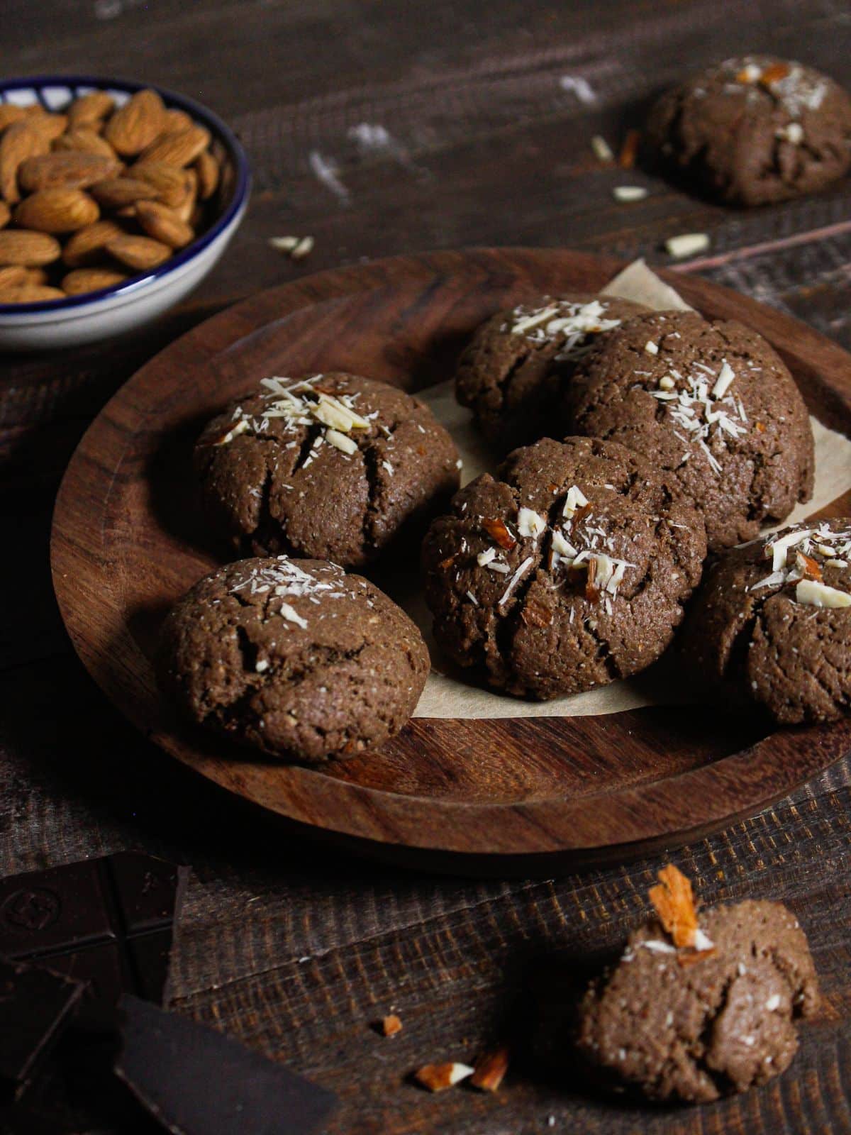 Yummy Almond Chocolate Cookies