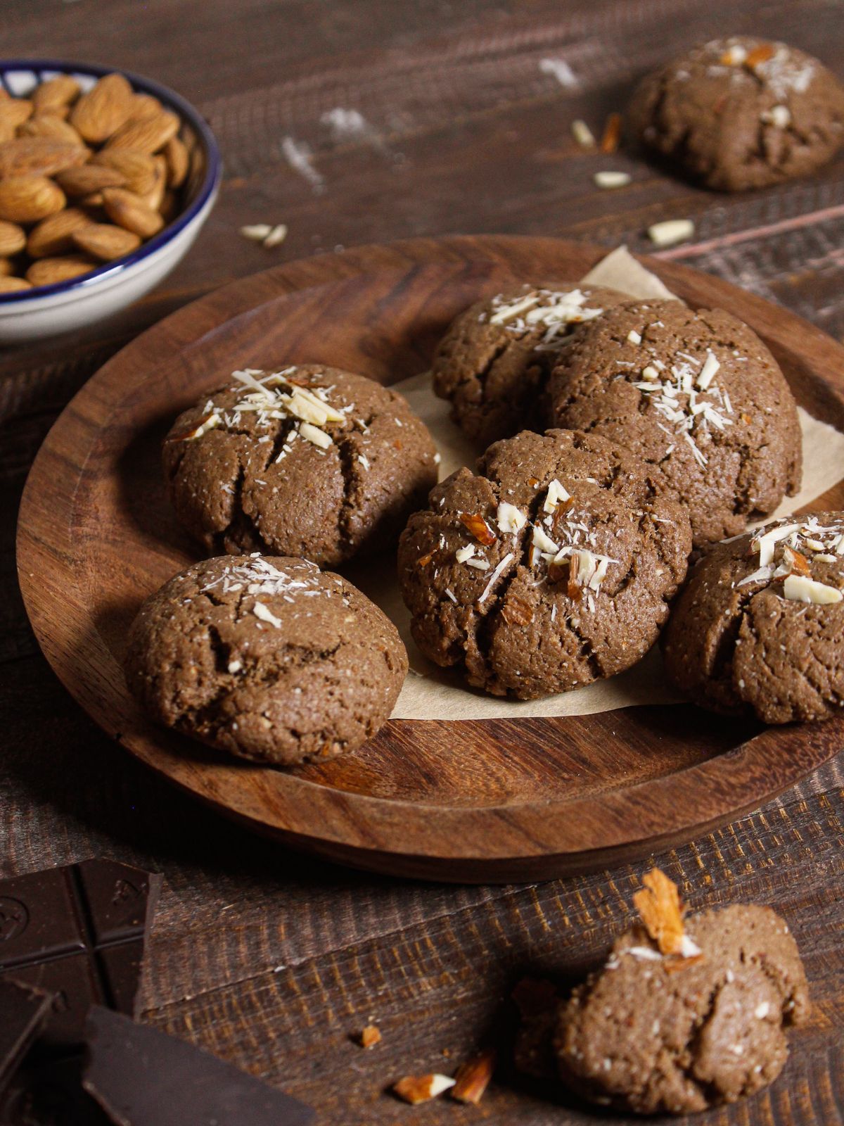 Super delicious Almond Chocolate Cookies