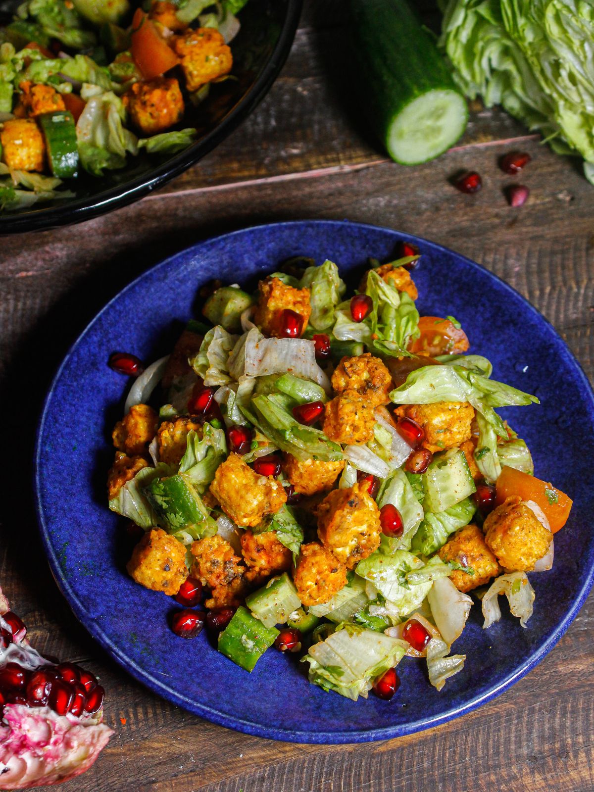 Super delicious & Crispy Baby Corn Salad with Air Fried Baby Corn