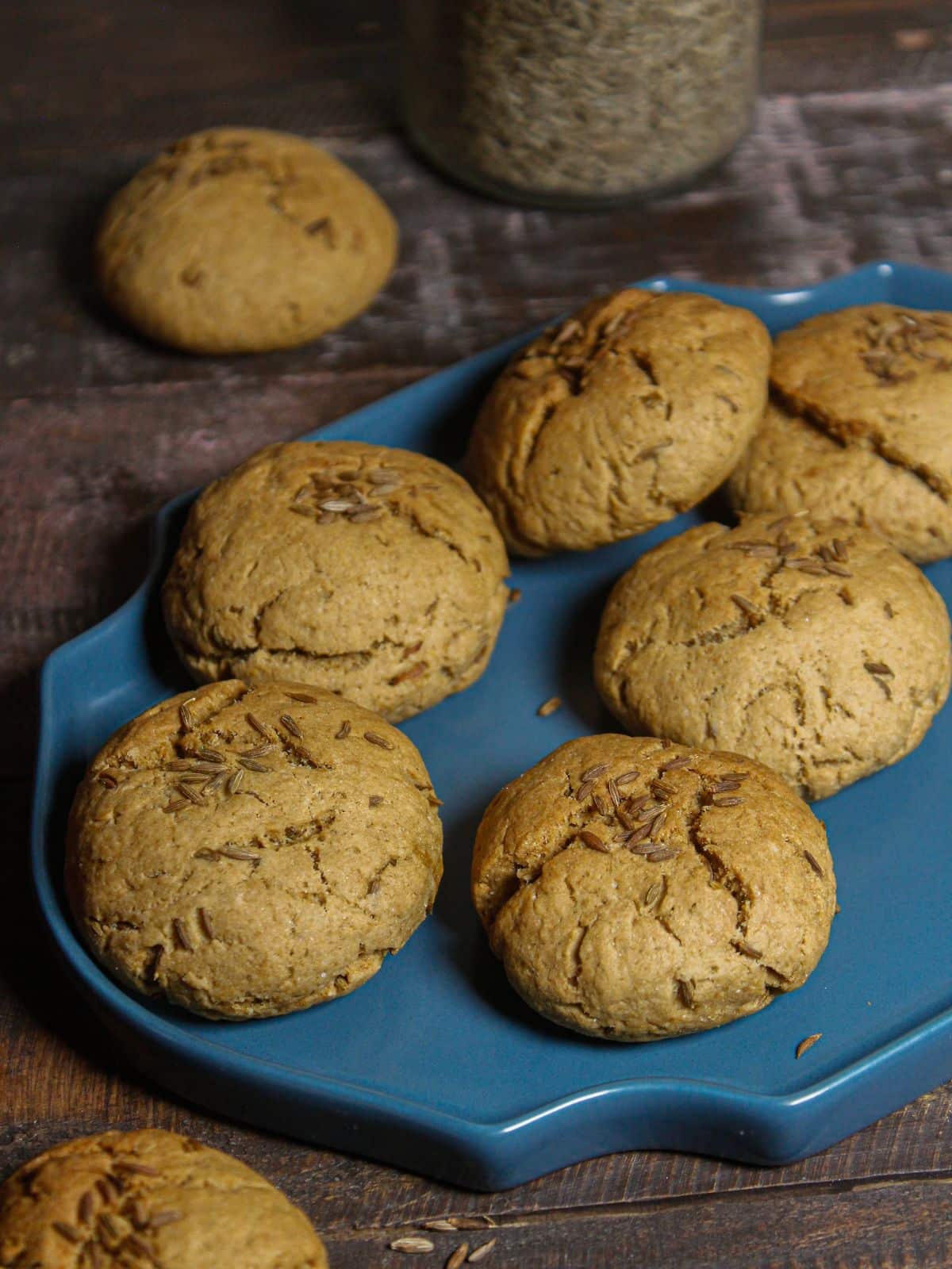 Enjoy Sweet and Salty Cumin Cookies with tea  