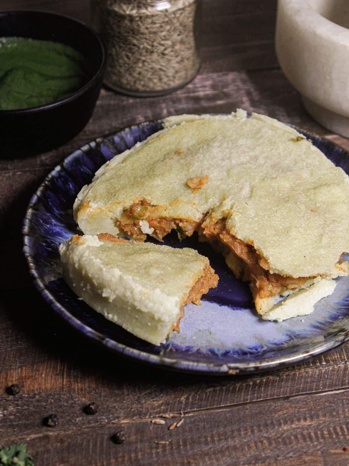 Super delicious Potato Stuffed Semolina Cakes