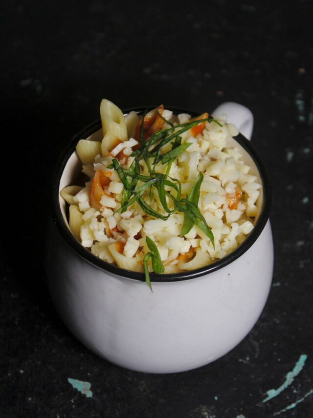 Baked Penne Pasta in a Cup My Dainty Soul Curry