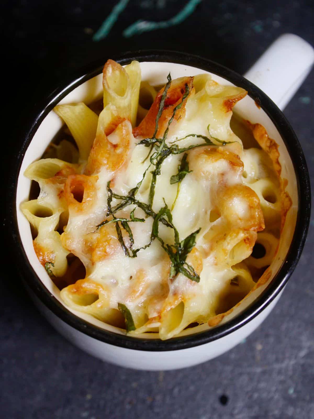 Zoom in image of delicious Baked Penne Pasta in a Cup 