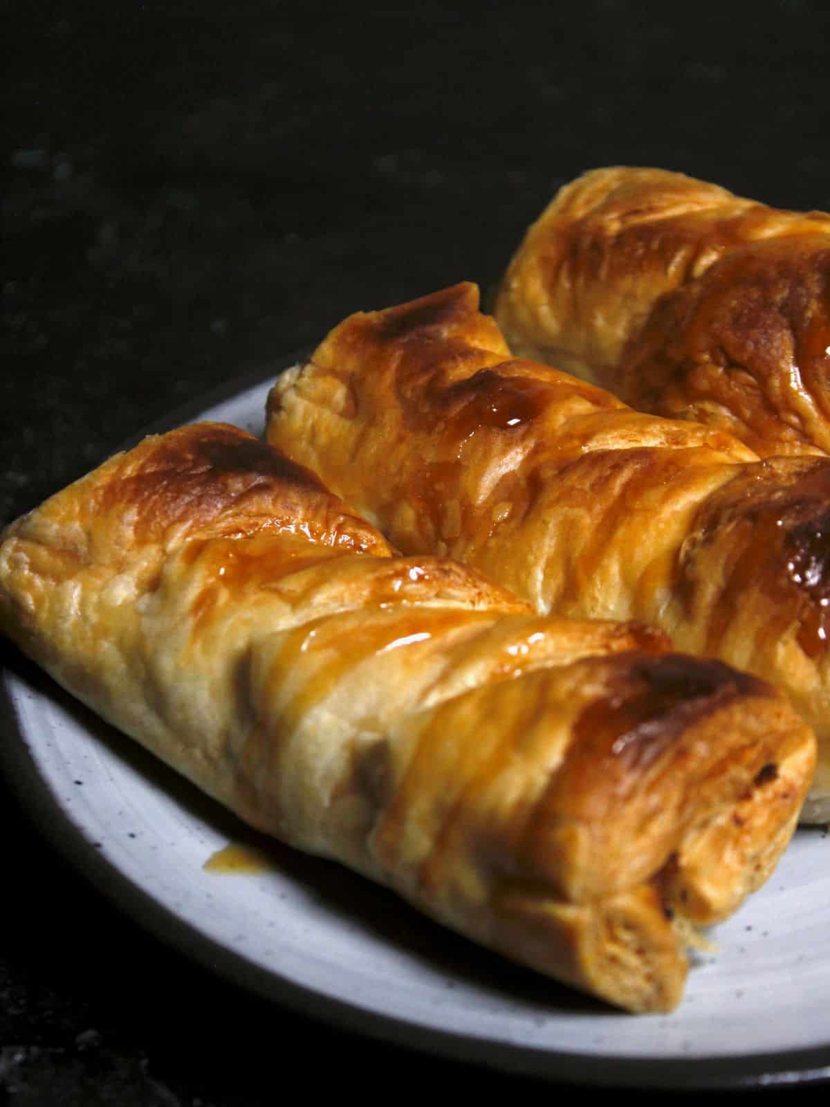 Side view of Coconut Jaggery Puffs