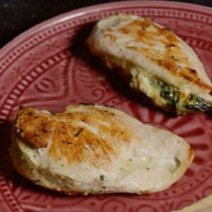 Featured Img of Air Fried Stuffed Chicken Breast with Spinach and Feta Cheese