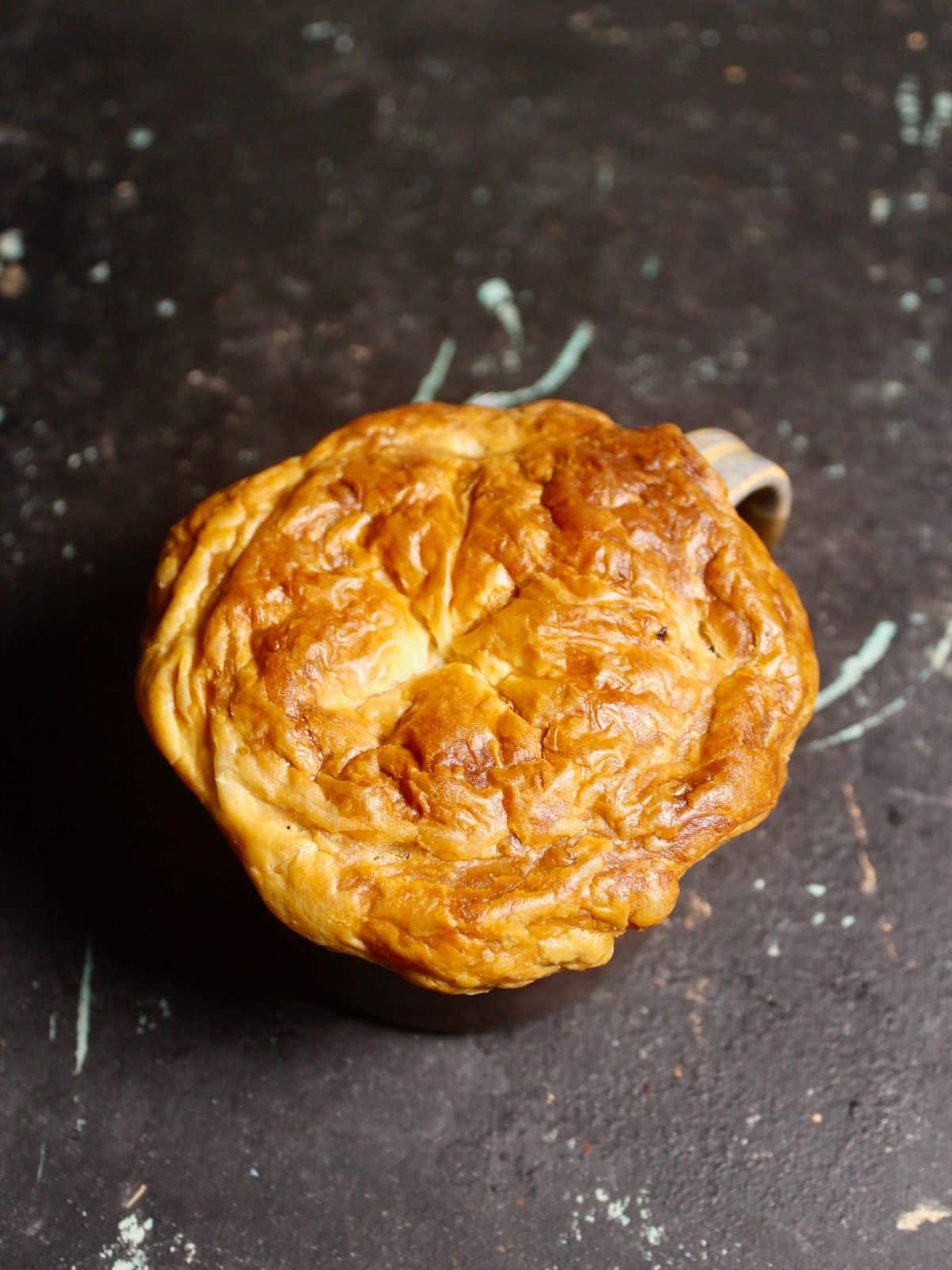 Your Indian Spiced Lamb and Vegetable Pies in a Cup is ready to enjoy 