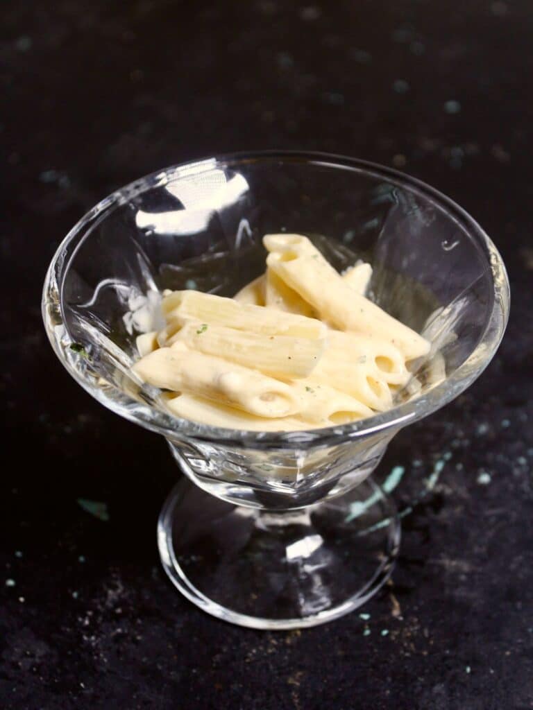 Layered Christmas Pasta Salad in Cups My Dainty Soul Curry