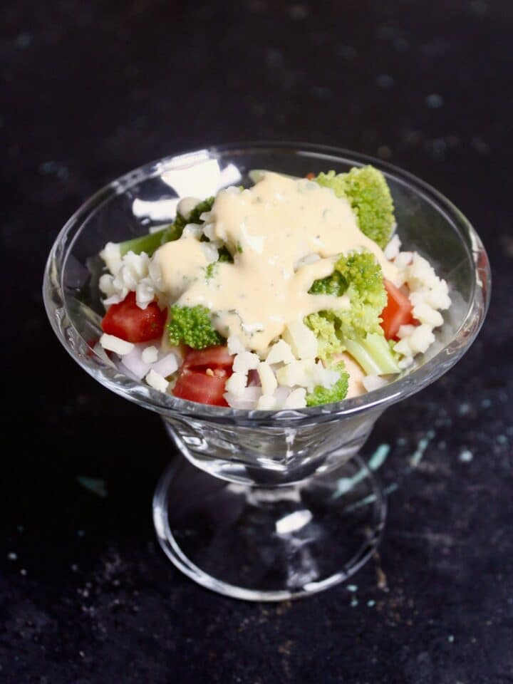 Layered Christmas Pasta Salad in Cups My Dainty Soul Curry