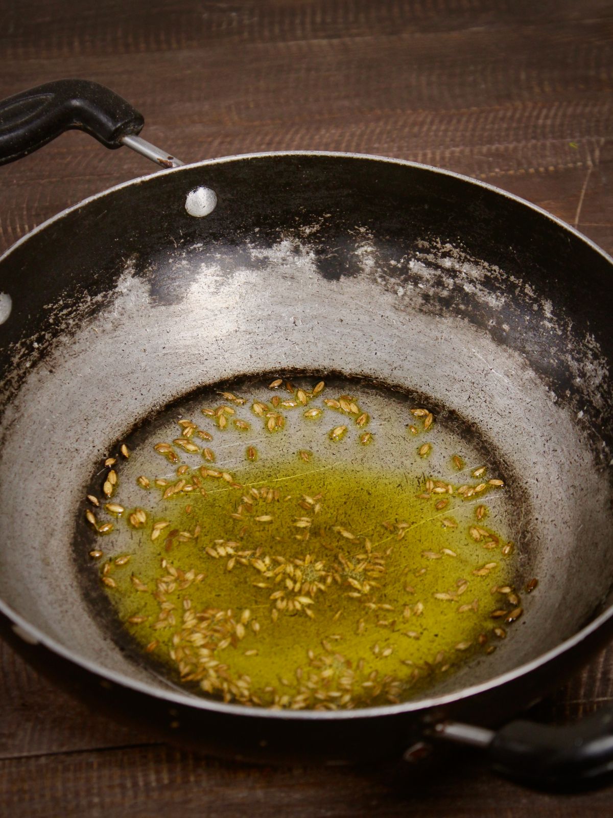 add seeds with oil in a pan 
