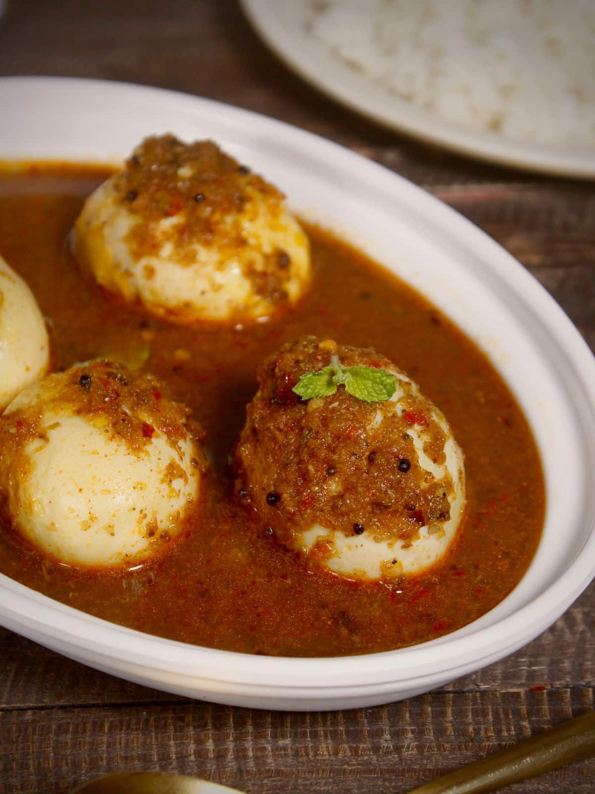 Spicy Chettinad style egg curry