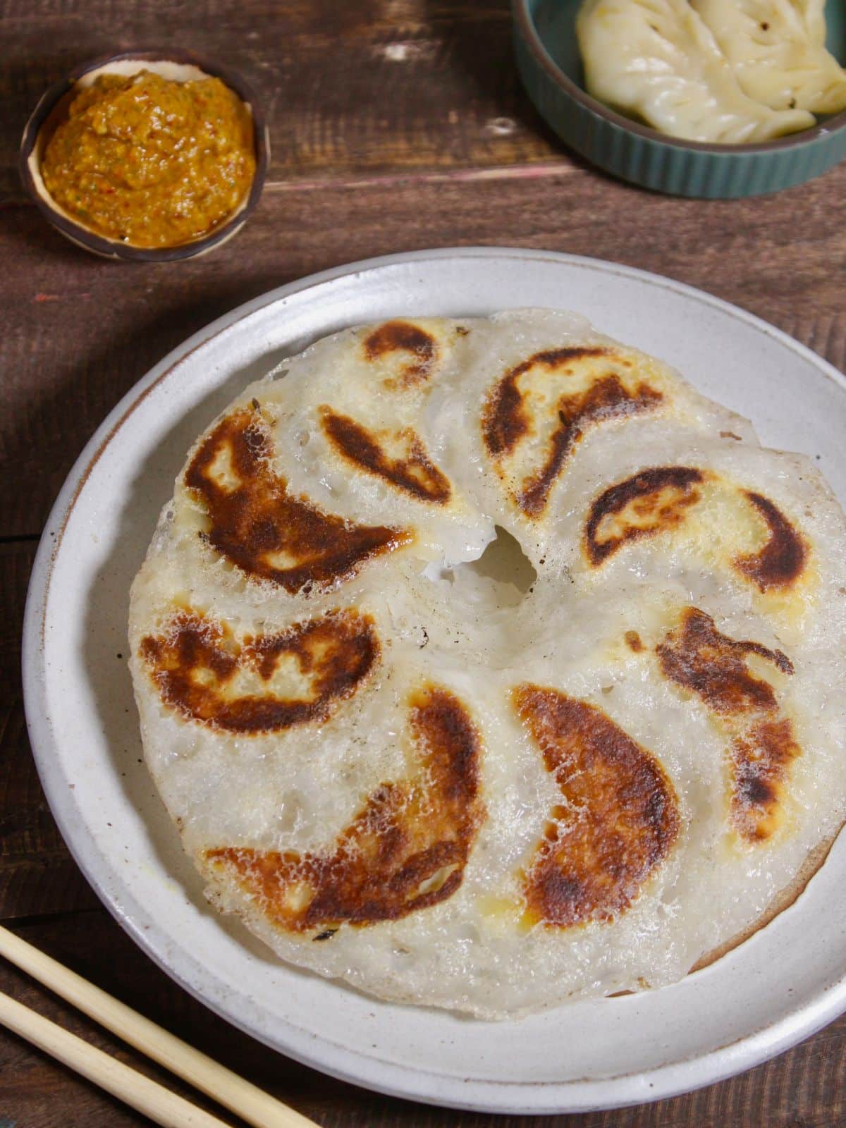 yummy web bottomed dumplings