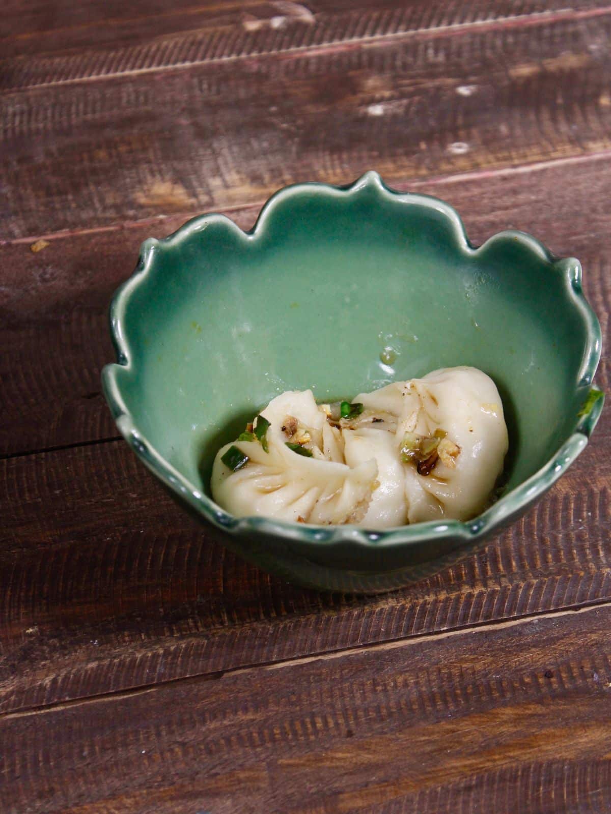 transfer the dumplings into the bowl 