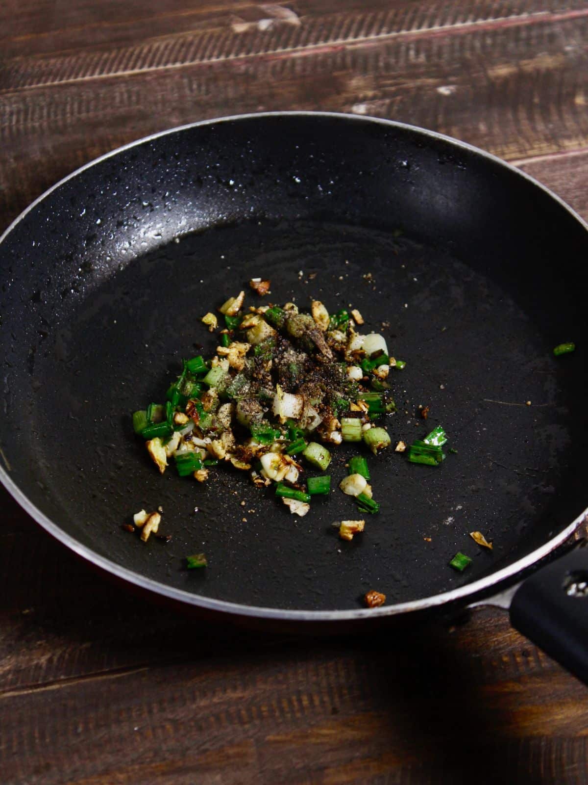 add chicken stock to the pan 