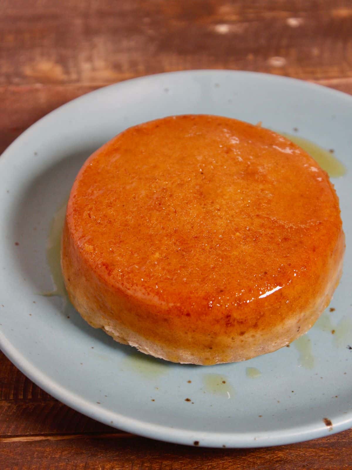 Top view image of flourless banana cake