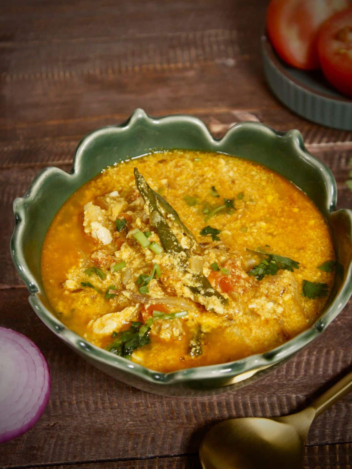yummy Assamese style tomato egg curry