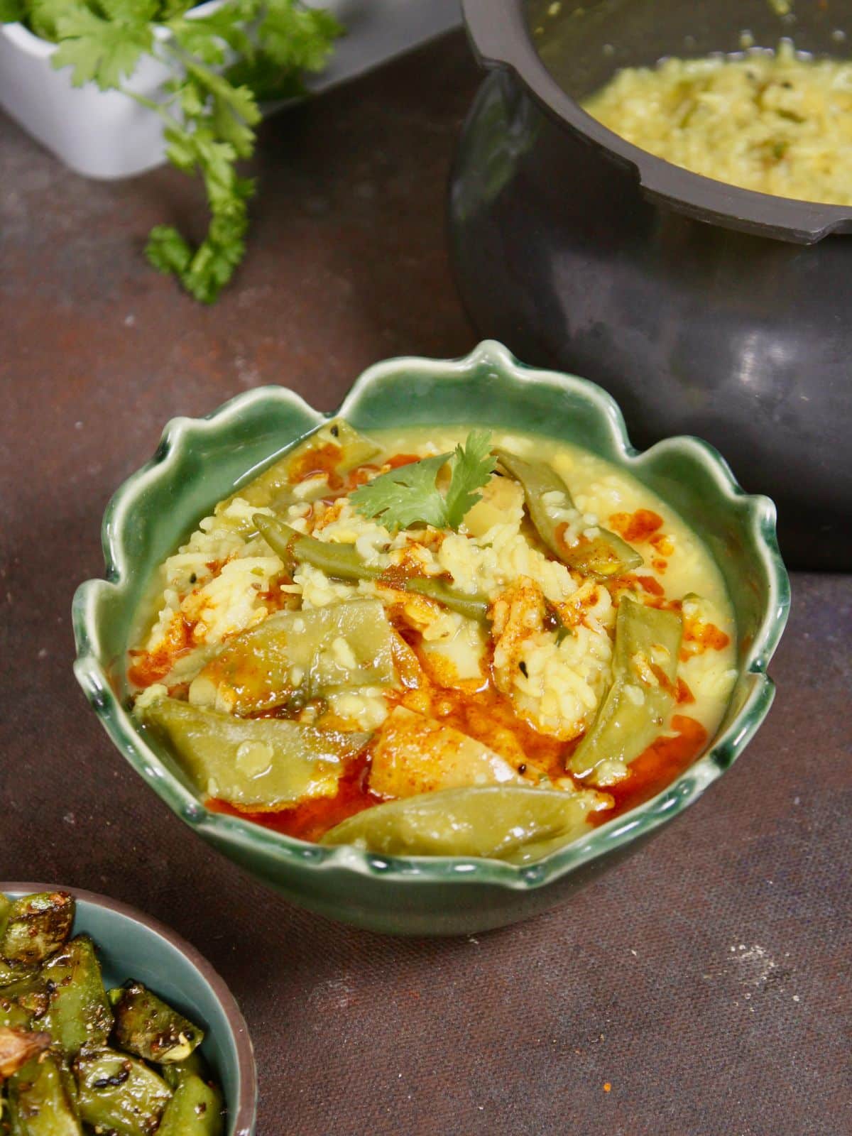 super delicious broad beans khichdi