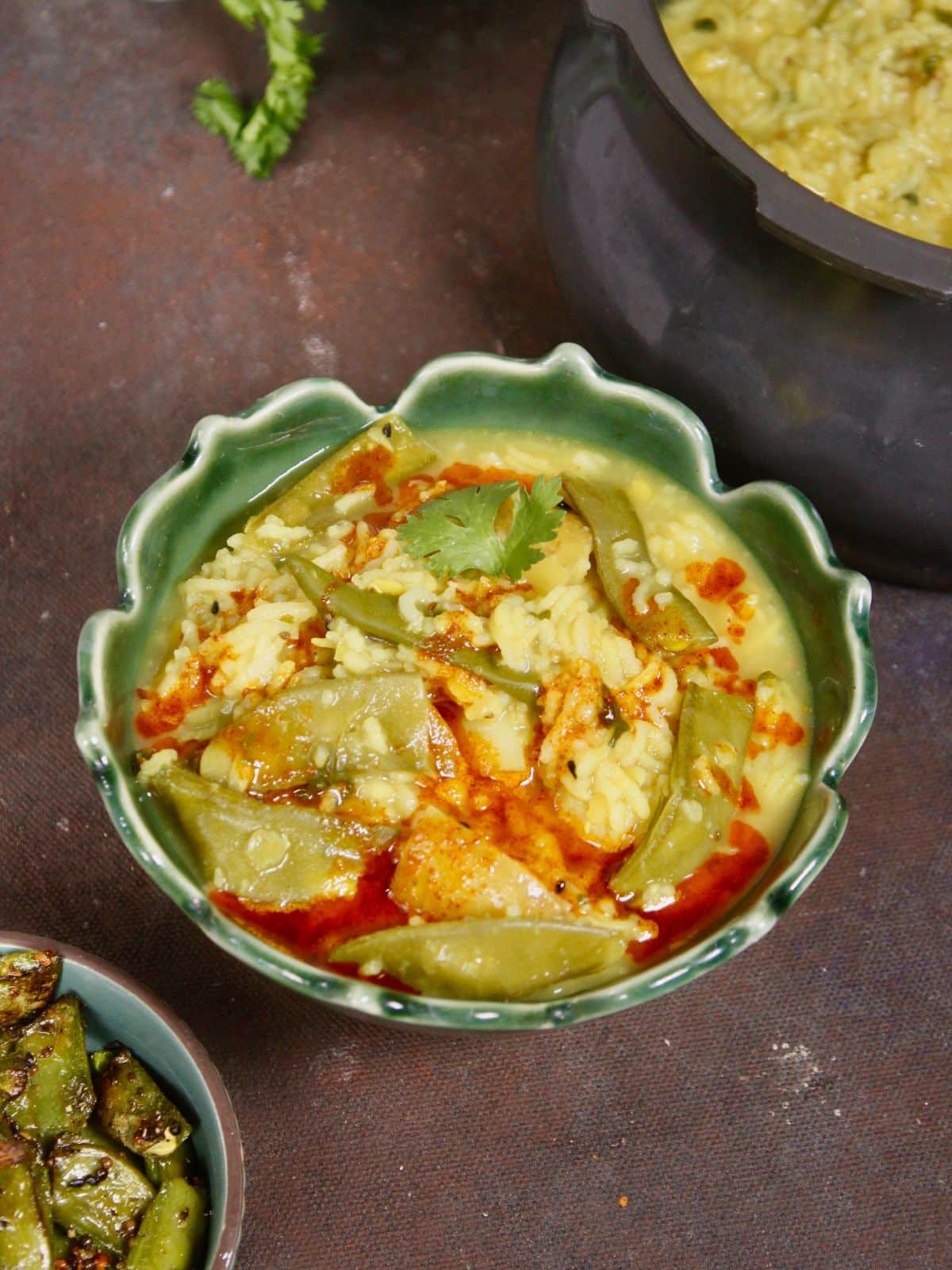 flavorful broad beans khichdi