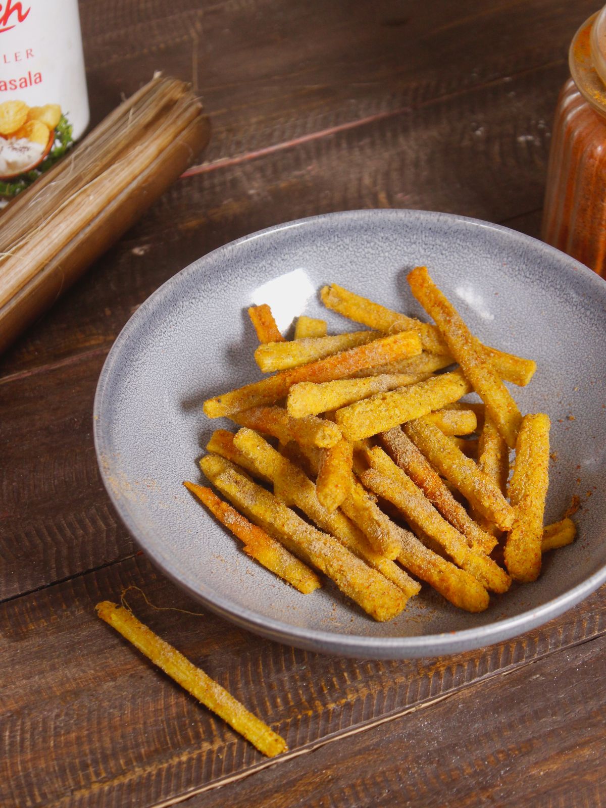 super delicious high fiber banana stem chips