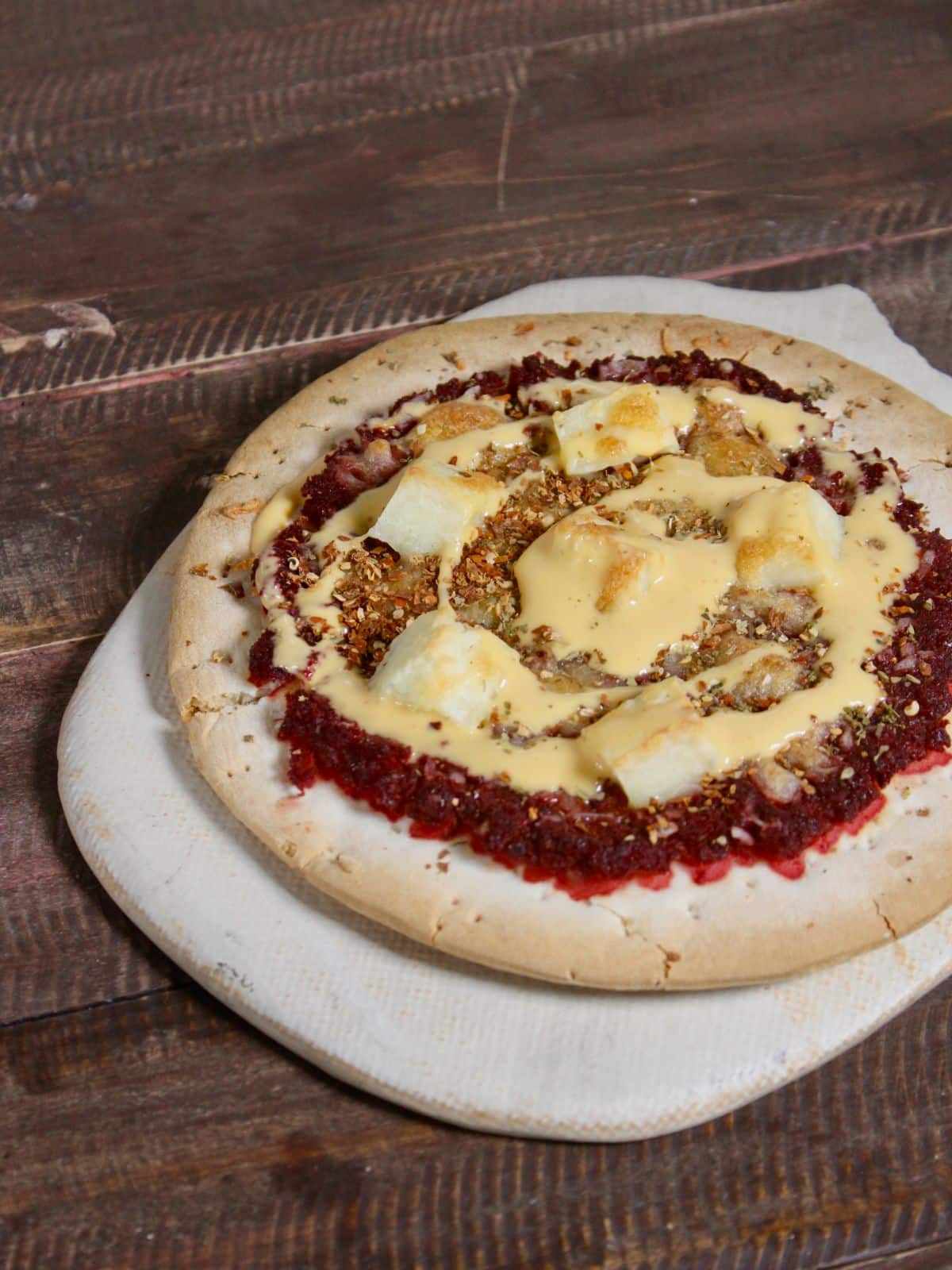 hot high fiber pizza