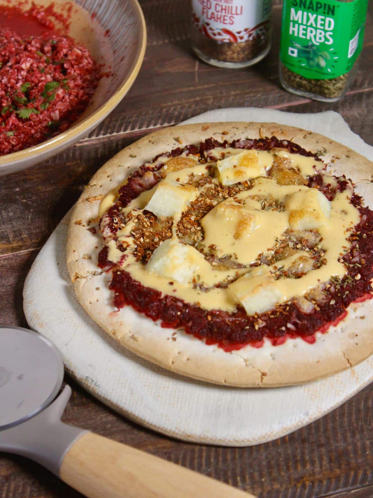 super delicious high fiber pizza